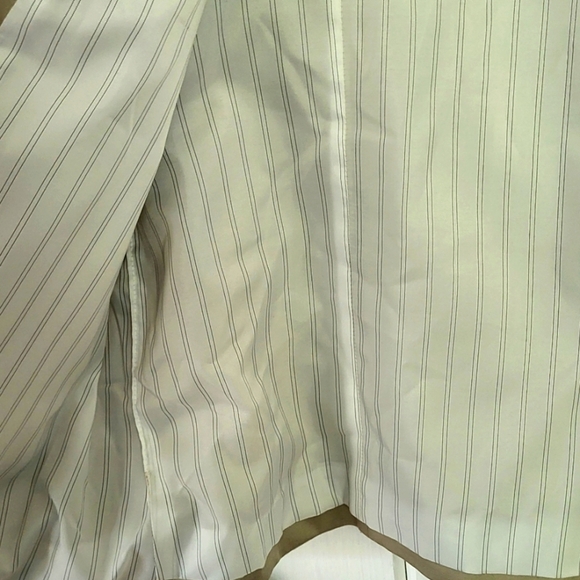 Chicos Beige Cotton Stretch Dress Open Front Vest - Picture 4 of 6